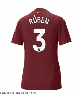 Manchester City Ruben Dias #3 Tricou Fotbal Replică 2024-25 Femei Treilea